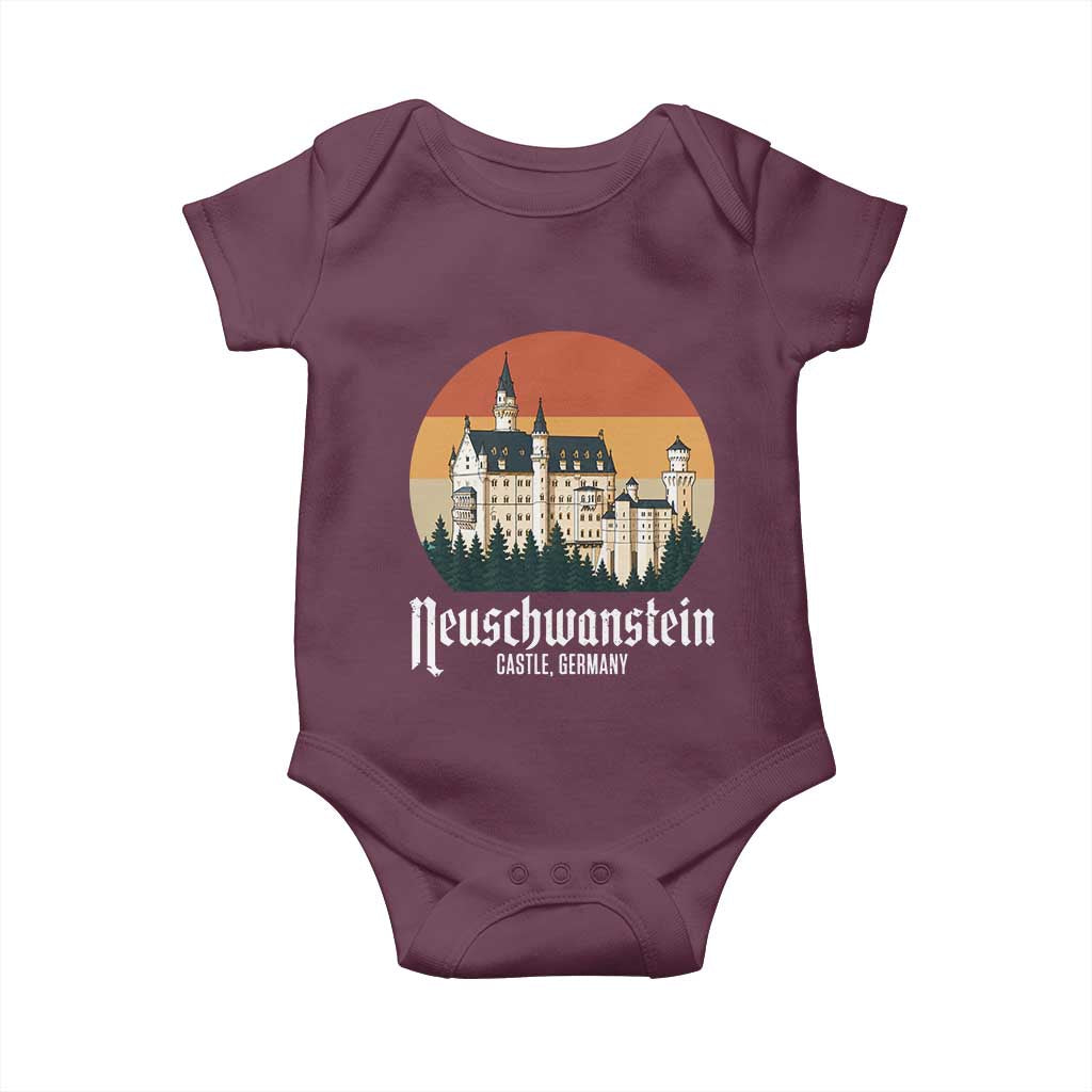 Neuschwanstein Castle Bavaria Germany Souvenir Memorabilia Baby Onesie