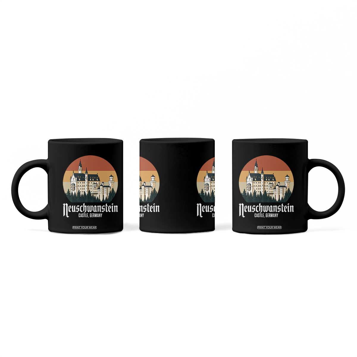 Neuschwanstein Castle Bavaria Germany Souvenir Memorabilia Coffee Mug
