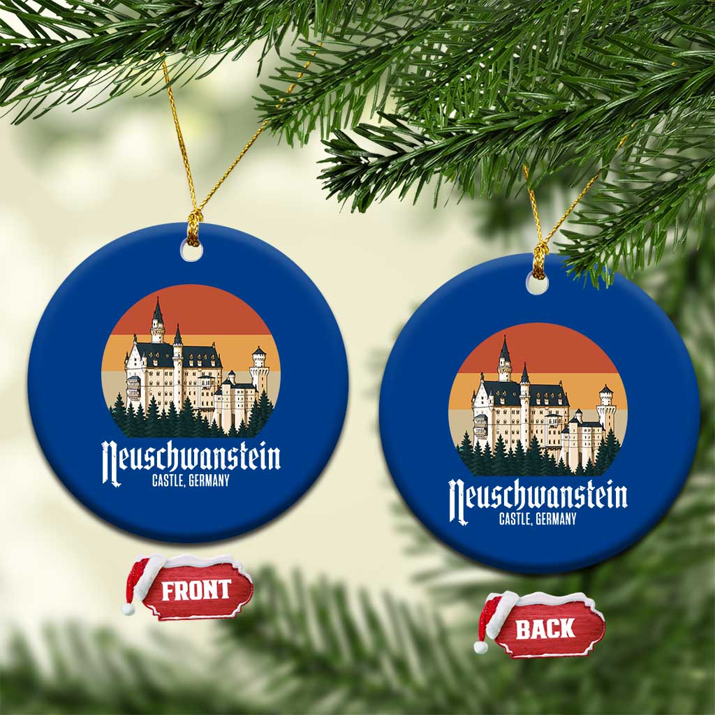 Neuschwanstein Castle Bavaria Germany Souvenir Memorabilia Ceramic Ornament