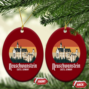 Neuschwanstein Castle Bavaria Germany Souvenir Memorabilia Ceramic Ornament