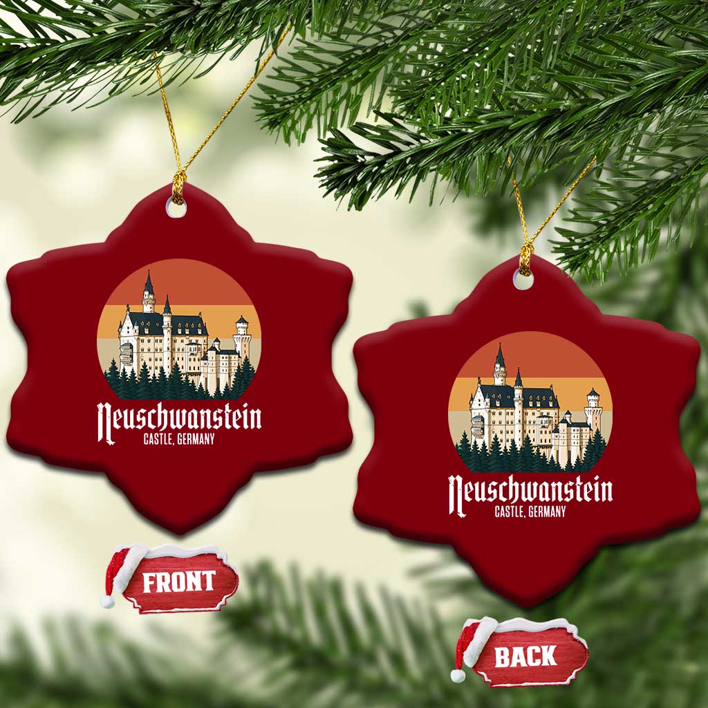 Neuschwanstein Castle Bavaria Germany Souvenir Memorabilia Ceramic Ornament