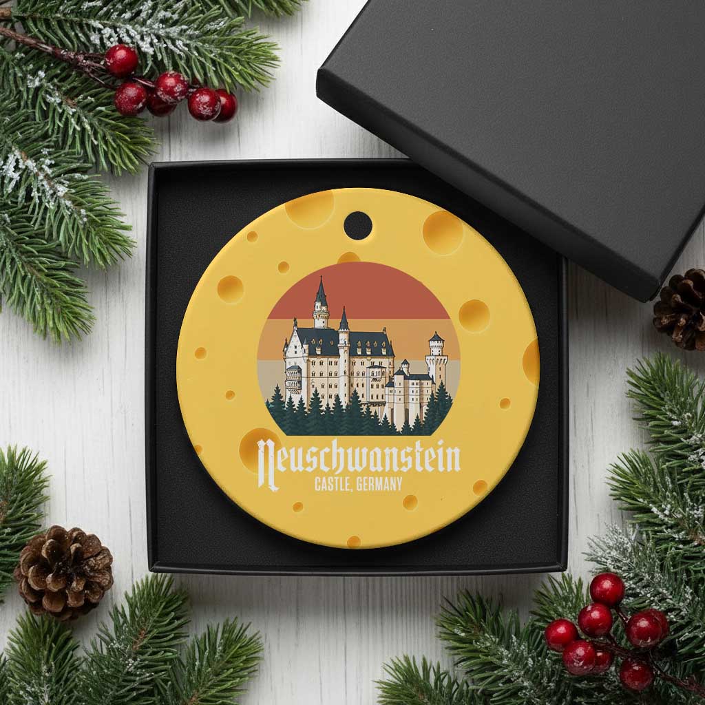 Neuschwanstein Castle Bavaria Germany Souvenir Memorabilia Ceramic Ornament