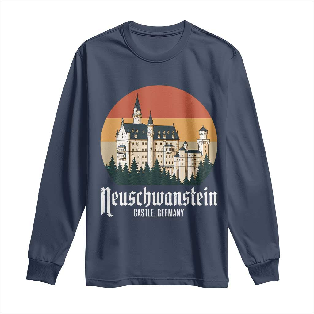 Neuschwanstein Castle Bavaria Germany Souvenir Memorabilia Long Sleeve Shirt