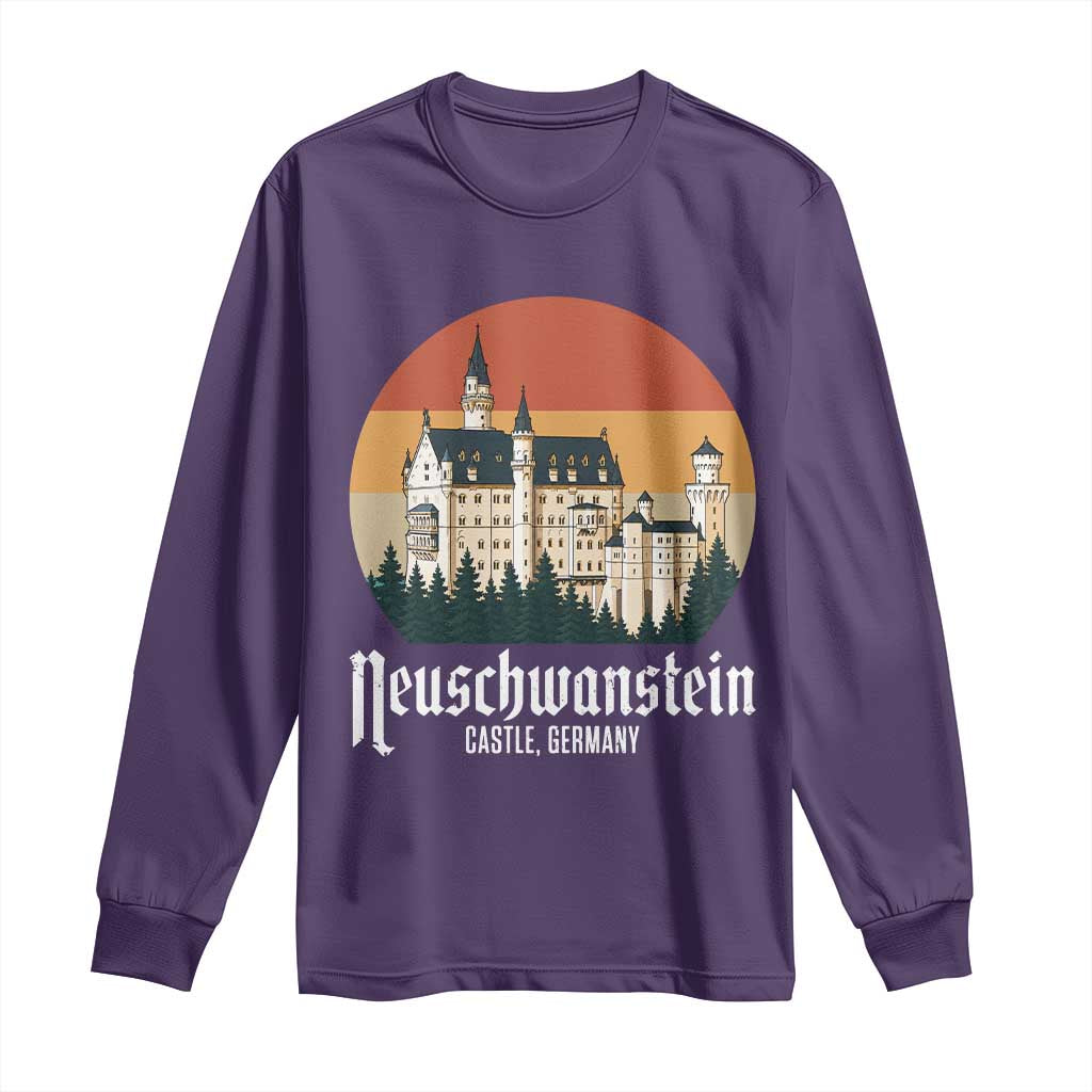 Neuschwanstein Castle Bavaria Germany Souvenir Memorabilia Long Sleeve Shirt