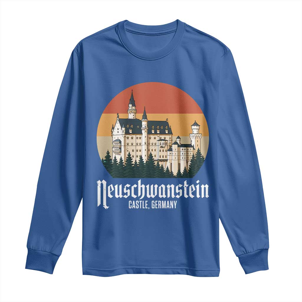 Neuschwanstein Castle Bavaria Germany Souvenir Memorabilia Long Sleeve Shirt