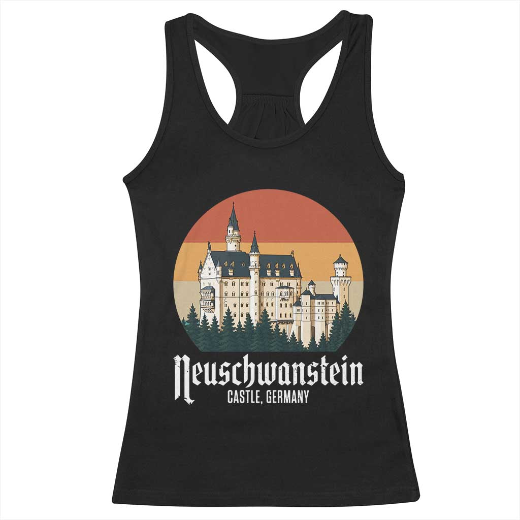 Neuschwanstein Castle Bavaria Germany Souvenir Memorabilia Racerback Tank Top