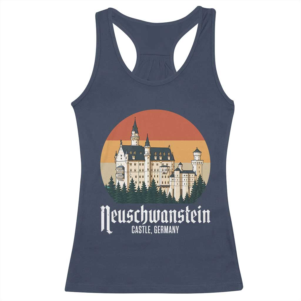 Neuschwanstein Castle Bavaria Germany Souvenir Memorabilia Racerback Tank Top
