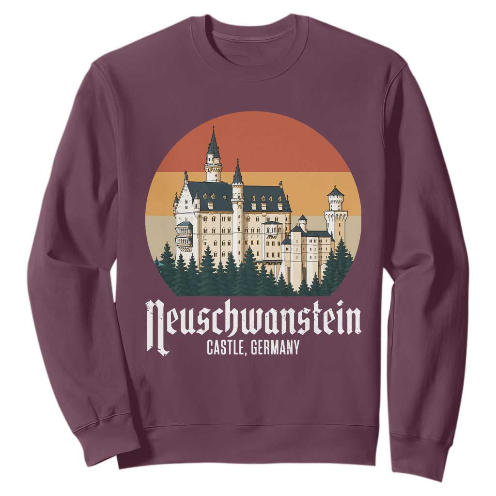 Neuschwanstein Castle Bavaria Germany Souvenir Memorabilia Sweatshirt