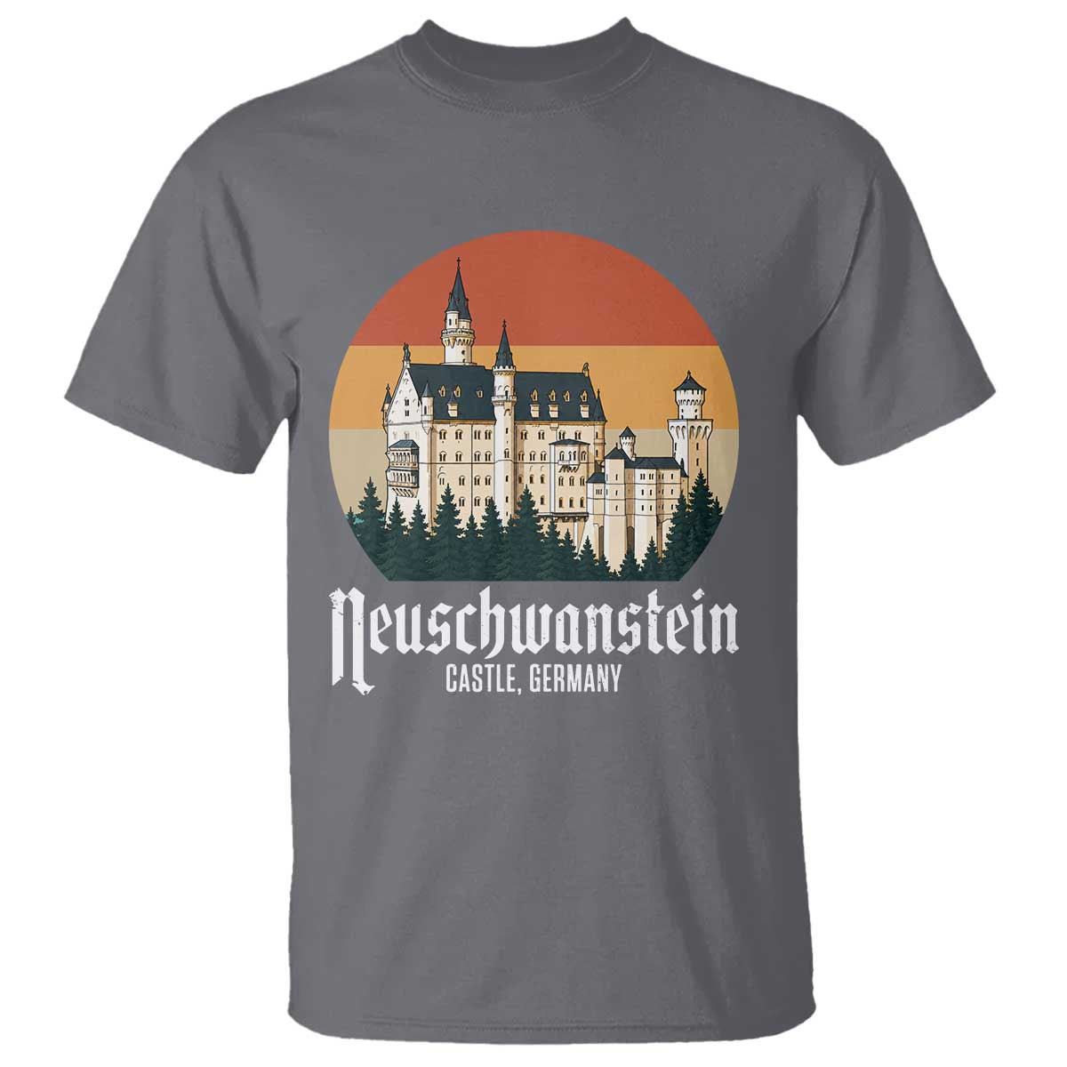 Neuschwanstein Castle Bavaria Germany Souvenir Memorabilia T Shirt