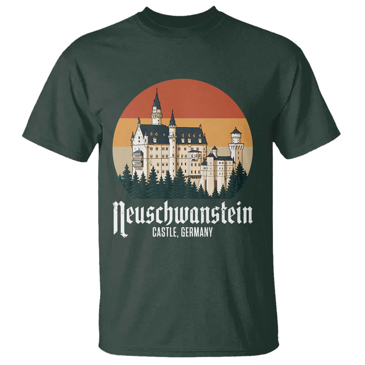 Neuschwanstein Castle Bavaria Germany Souvenir Memorabilia T Shirt