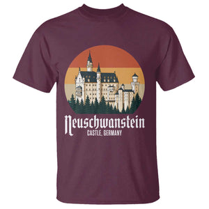 Neuschwanstein Castle Bavaria Germany Souvenir Memorabilia T Shirt