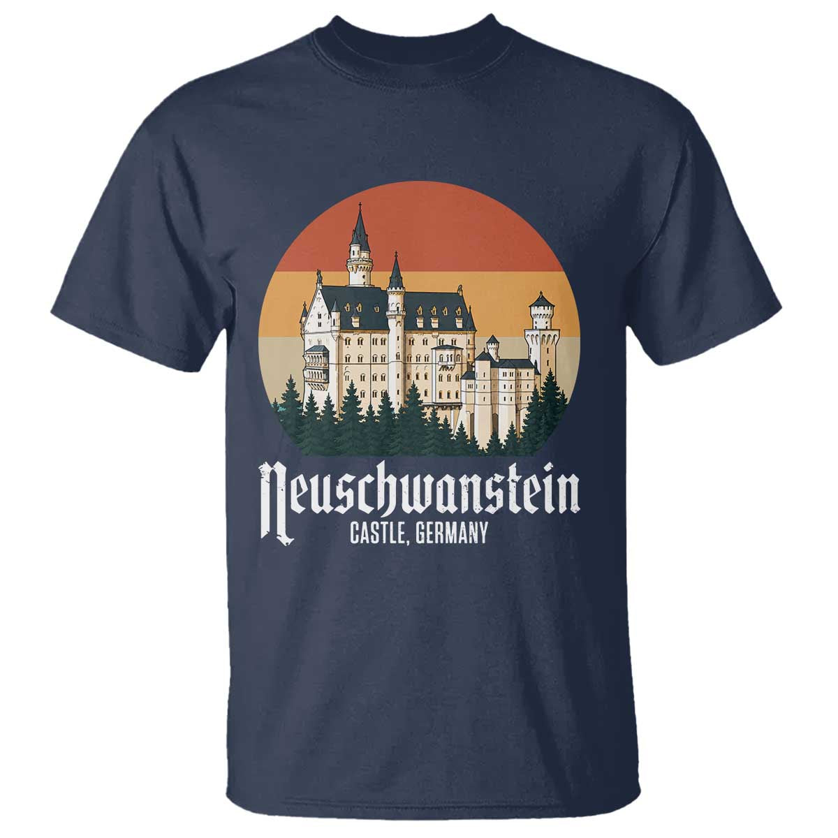 Neuschwanstein Castle Bavaria Germany Souvenir Memorabilia T Shirt