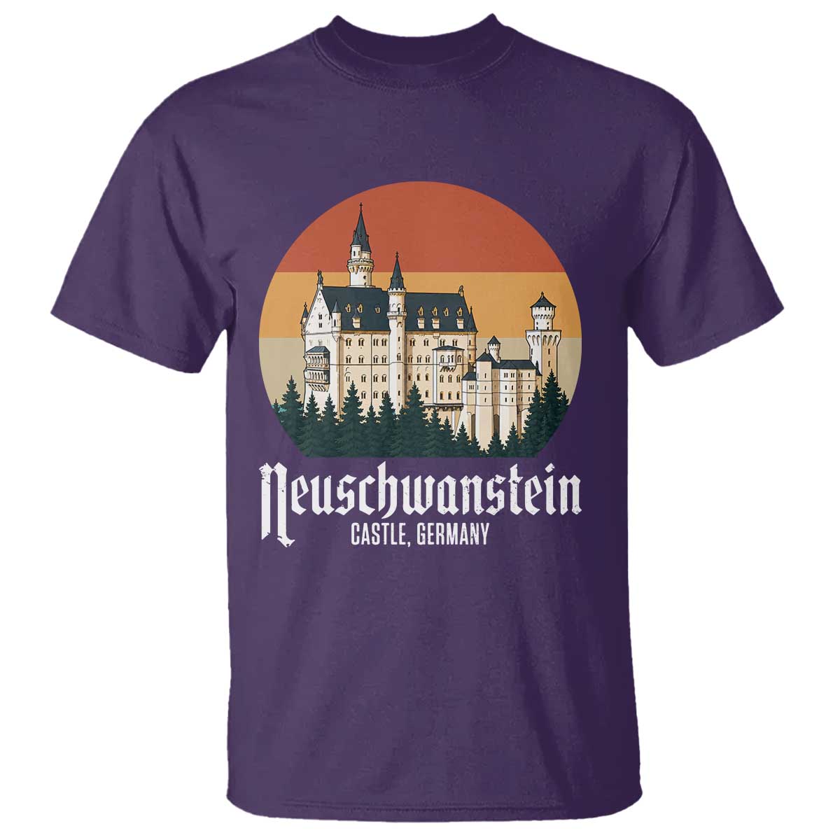 Neuschwanstein Castle Bavaria Germany Souvenir Memorabilia T Shirt