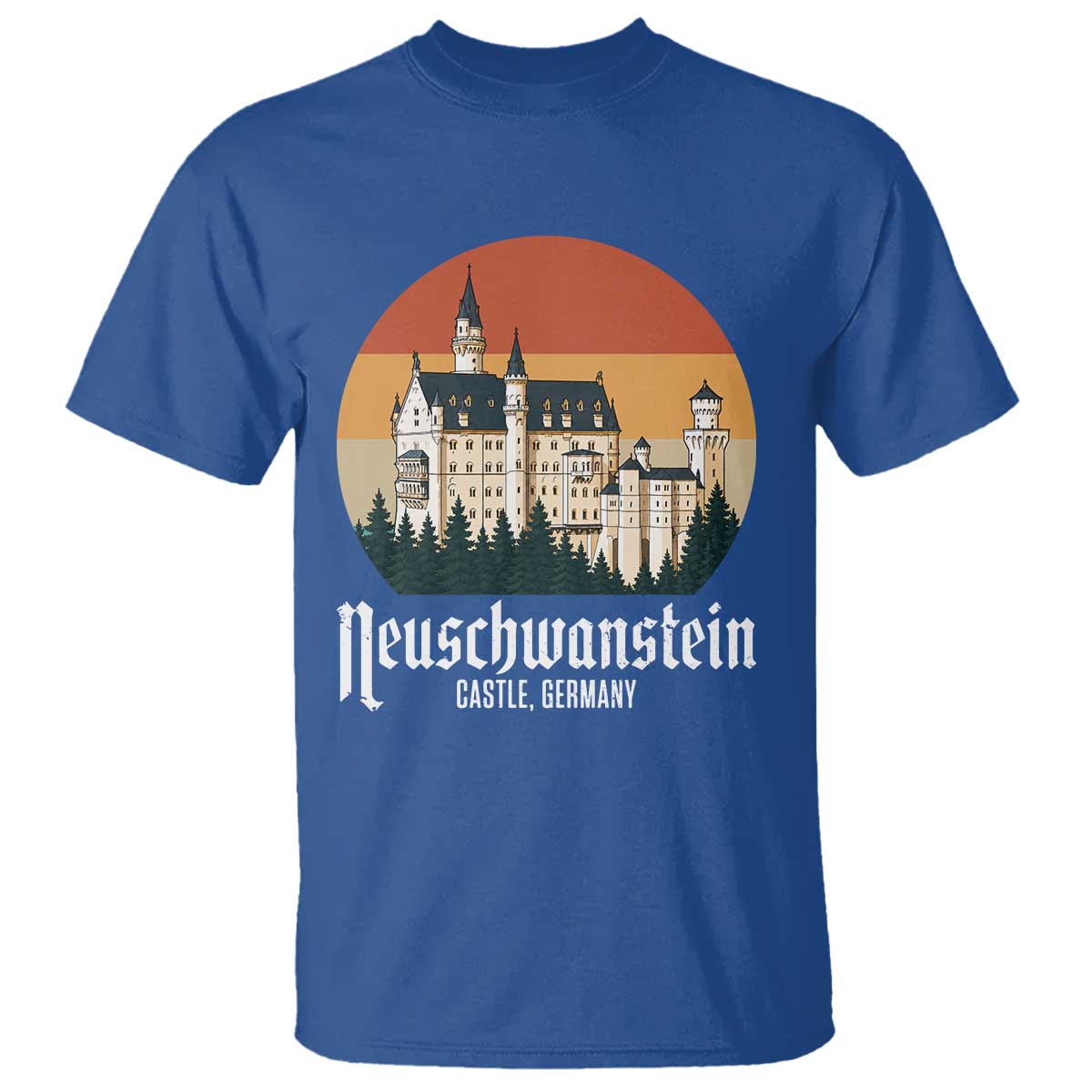 Neuschwanstein Castle Bavaria Germany Souvenir Memorabilia T Shirt