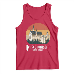 Neuschwanstein Castle Bavaria Germany Souvenir Memorabilia Tank Top