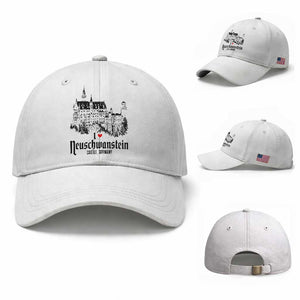 Neuschwanstein Castle Lover Baseball Cap Vintage Bavaria I Love Germany