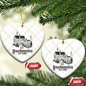 Neuschwanstein Castle Lover Ceramic Ornament Vintage Bavaria I Love Germany