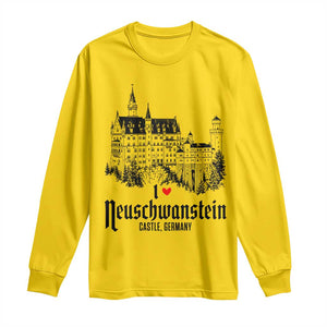 Neuschwanstein Castle Lover Long Sleeve Shirt Vintage Bavaria I Love Germany