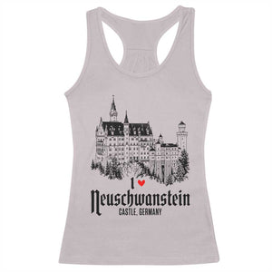 Neuschwanstein Castle Lover Racerback Tank Top Vintage Bavaria I Love Germany
