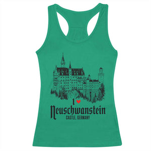 Neuschwanstein Castle Lover Racerback Tank Top Vintage Bavaria I Love Germany