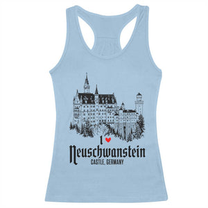 Neuschwanstein Castle Lover Racerback Tank Top Vintage Bavaria I Love Germany
