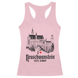 Neuschwanstein Castle Lover Racerback Tank Top Vintage Bavaria I Love Germany
