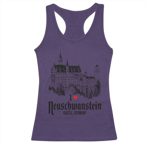 Neuschwanstein Castle Lover Racerback Tank Top Vintage Bavaria I Love Germany