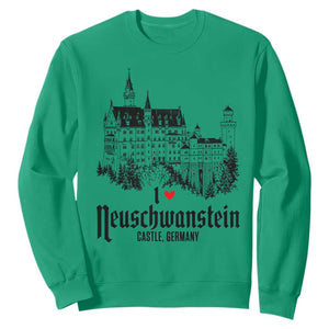 Neuschwanstein Castle Lover Sweatshirt Vintage Bavaria I Love Germany