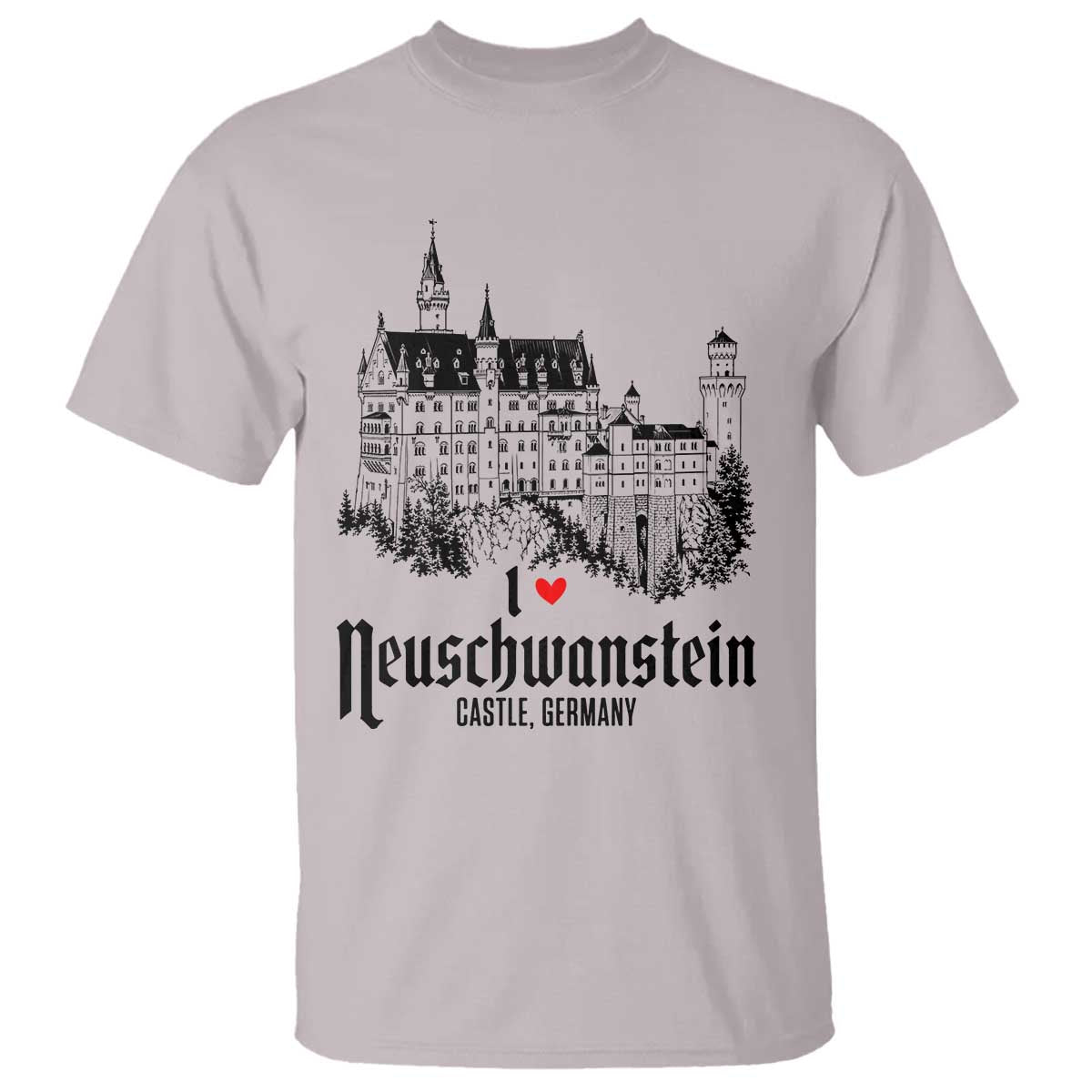 Neuschwanstein Castle Lover T Shirt Vintage Bavaria I Love Germany