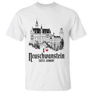 Neuschwanstein Castle Lover T Shirt Vintage Bavaria I Love Germany