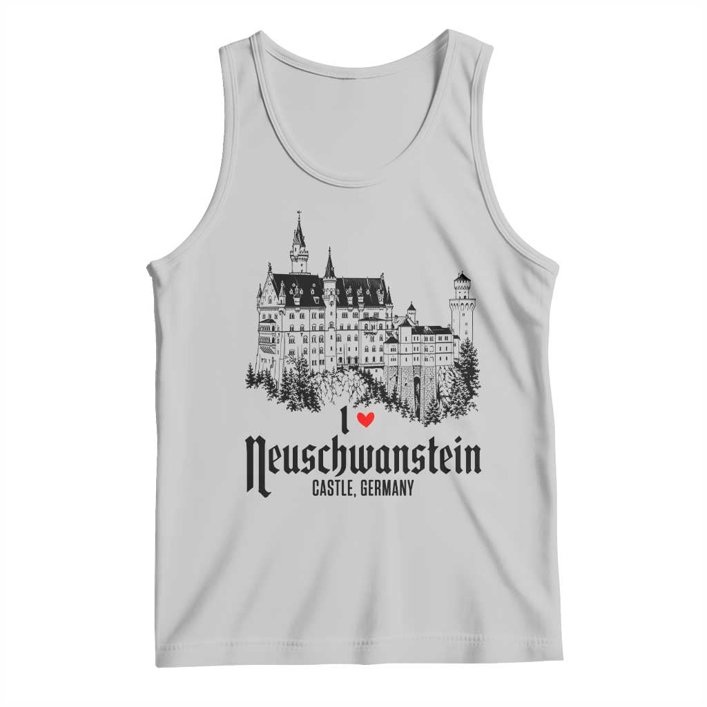 Neuschwanstein Castle Lover Tank Top Vintage Bavaria I Love Germany