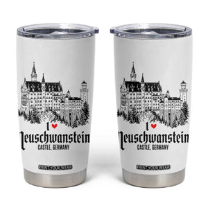 Neuschwanstein Castle Lover Tumbler Cup Vintage Bavaria I Love Germany