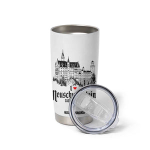 Neuschwanstein Castle Lover Tumbler Cup Vintage Bavaria I Love Germany
