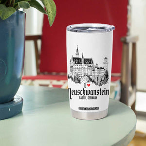 Neuschwanstein Castle Lover Tumbler Cup Vintage Bavaria I Love Germany
