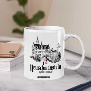 Neuschwanstein Castle Lover Coffee Mug Vintage Bavaria I Love Germany