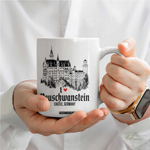 Neuschwanstein Castle Lover Coffee Mug Vintage Bavaria I Love Germany