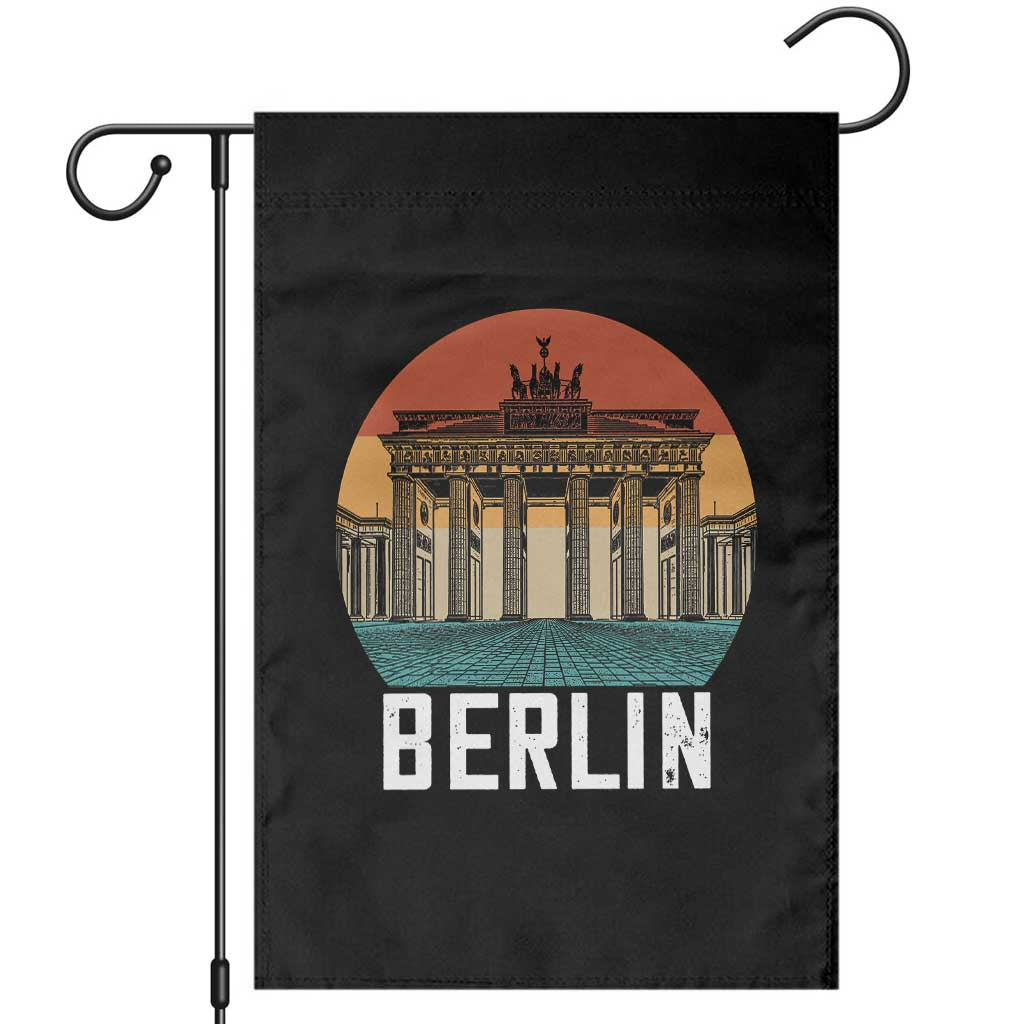 Berlin Germany Vintage Travel Brandenburg Gate European Vacation Souvenir Garden Flag