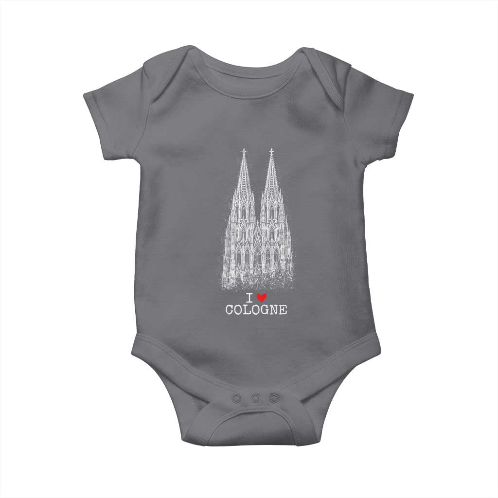 Cologne Cathedral Lover Vintage Köln German Skyline Baby Onesie