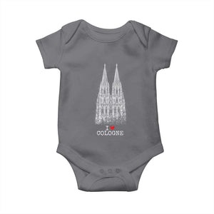Cologne Cathedral Lover Vintage Köln German Skyline Baby Onesie