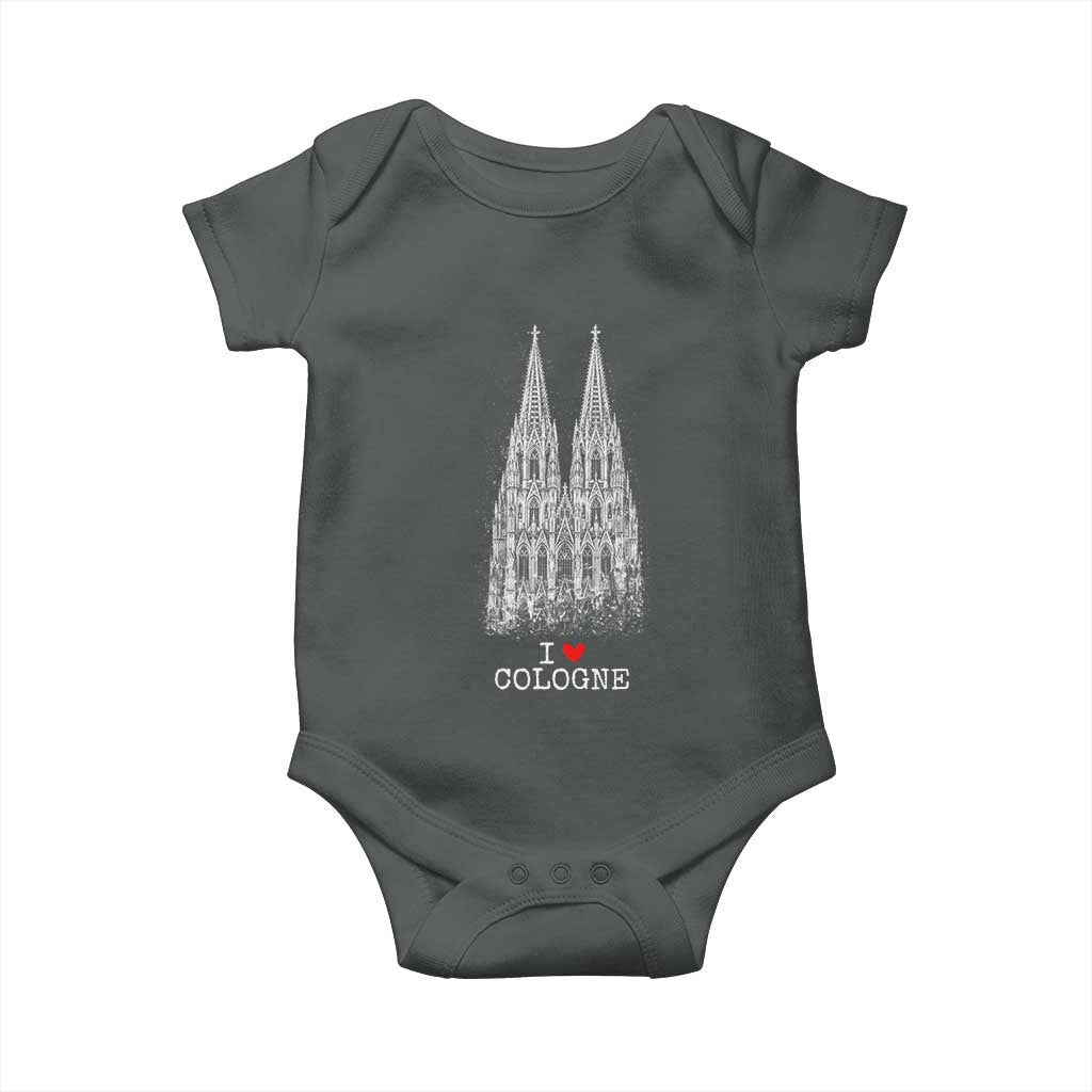 Cologne Cathedral Lover Vintage Köln German Skyline Baby Onesie