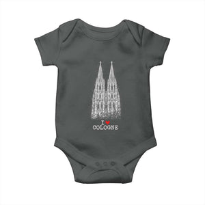 Cologne Cathedral Lover Vintage Köln German Skyline Baby Onesie