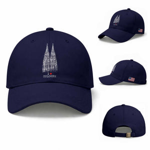 Cologne Cathedral Lover Vintage Köln German Skyline Baseball Cap