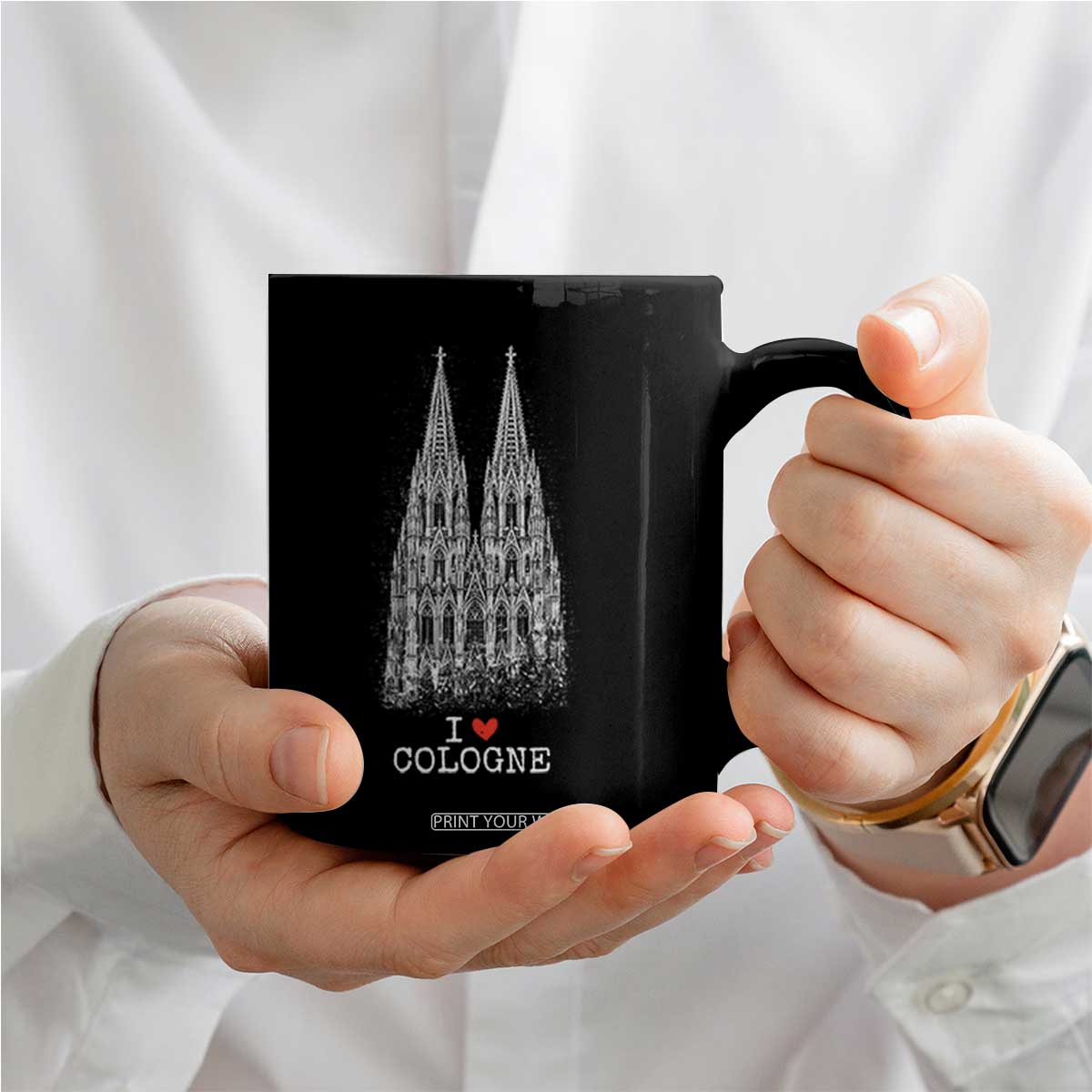 Cologne Cathedral Lover Vintage Köln German Skyline Coffee Mug