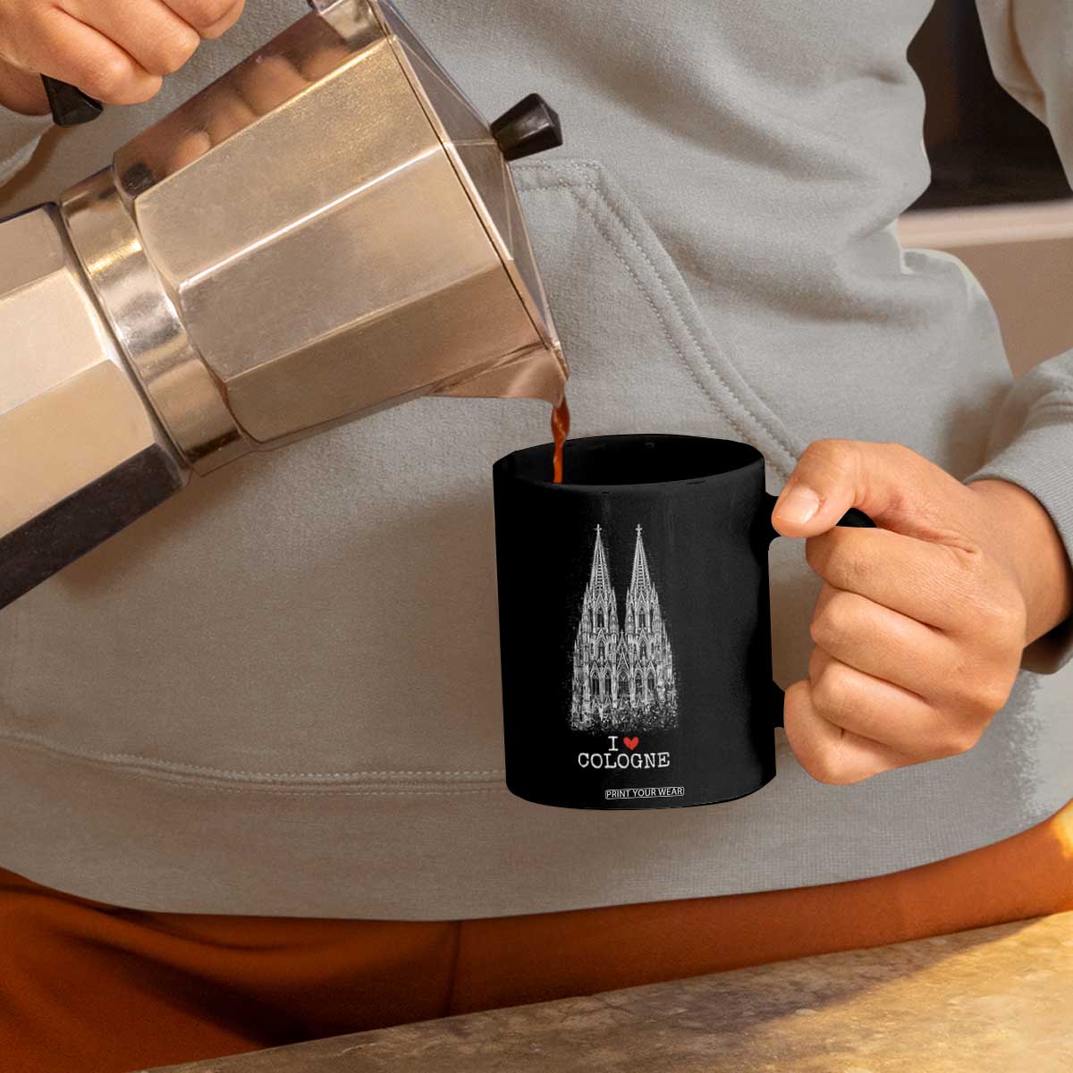 Cologne Cathedral Lover Vintage Köln German Skyline Coffee Mug