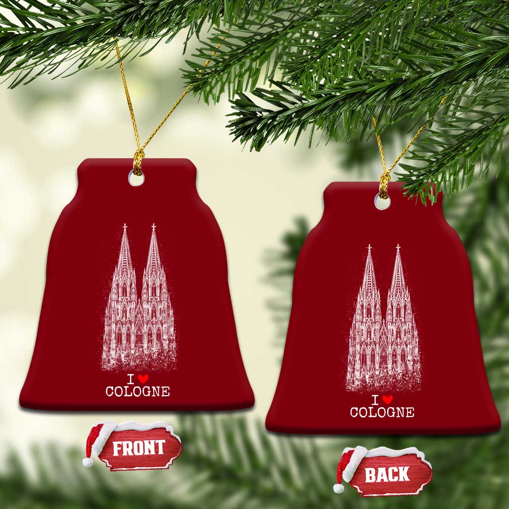 Cologne Cathedral Lover Vintage Köln German Skyline Ceramic Ornament