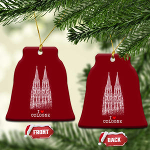 Cologne Cathedral Lover Vintage Köln German Skyline Ceramic Ornament