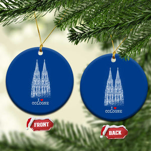 Cologne Cathedral Lover Vintage Köln German Skyline Ceramic Ornament