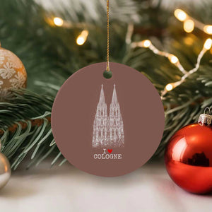 Cologne Cathedral Lover Vintage Köln German Skyline Ceramic Ornament