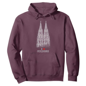 Cologne Cathedral Lover Vintage Köln German Skyline Hoodie