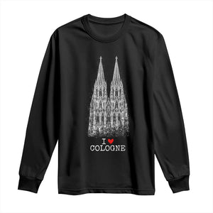 Cologne Cathedral Lover Vintage Köln German Skyline Long Sleeve Shirt